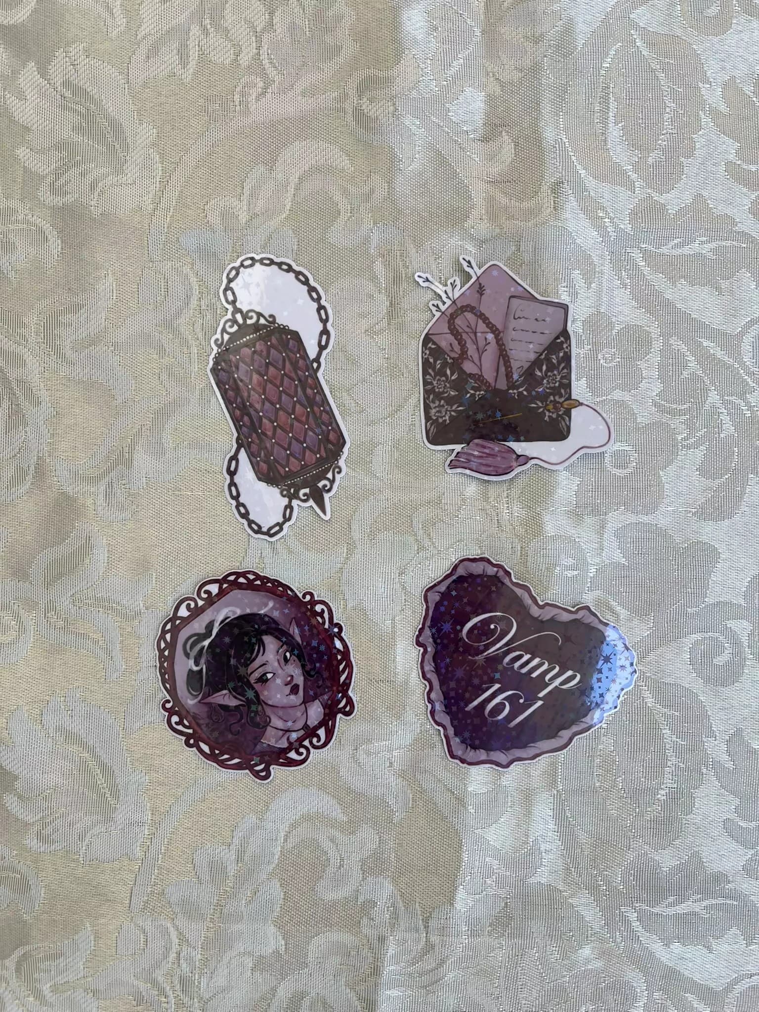 sticker holographique vamp