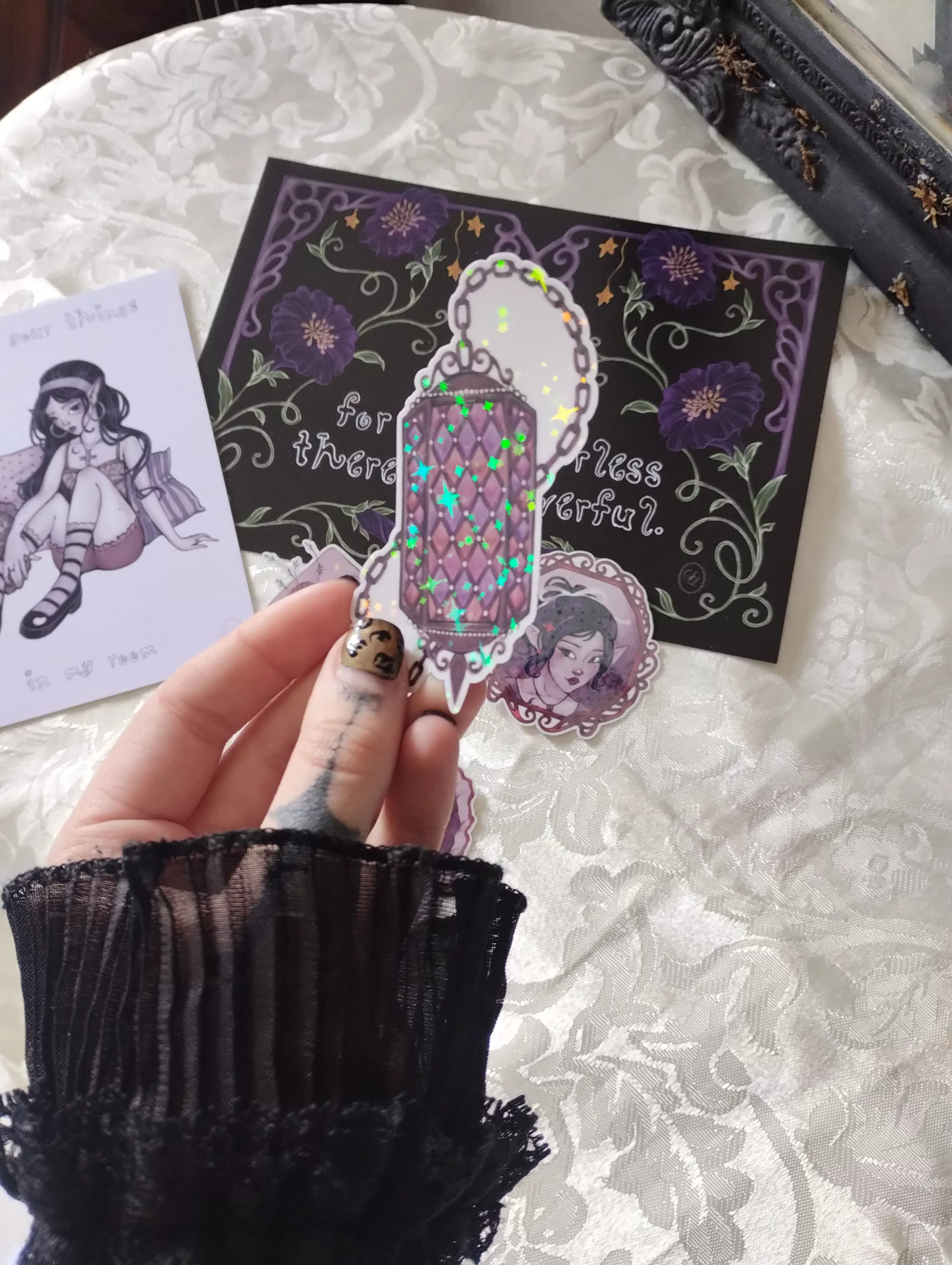 sticker holographique vamp