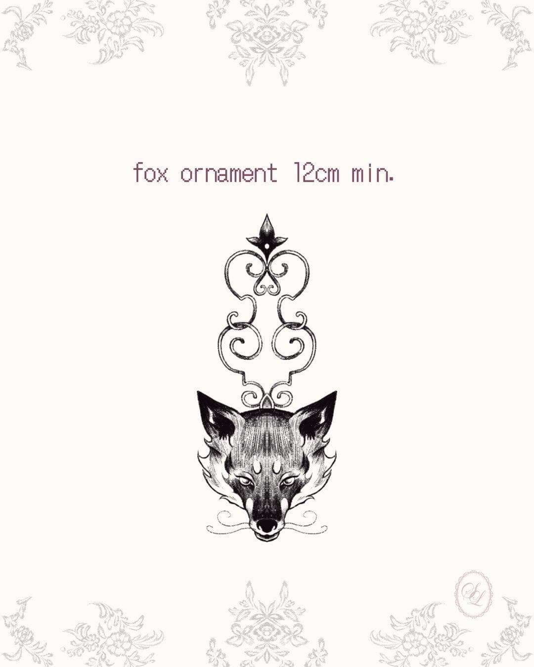 fox ornament tattoo tatouage renard